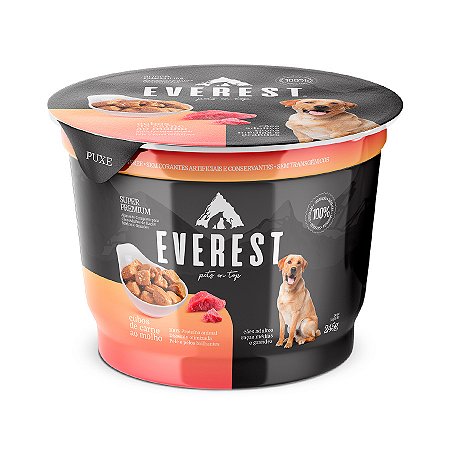 Everest Cães Adultos Raças Medias/Grandes Carne 245g