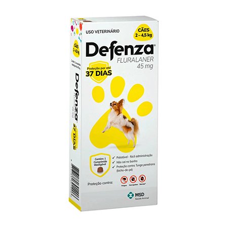 Defenza 45mg (Cães 2kg a 4,5kg) - 1 comprimido
