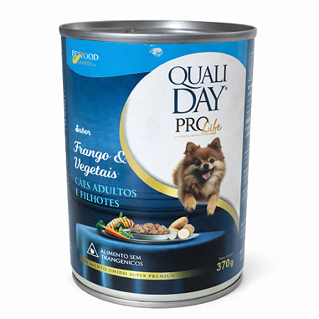 Qualiday Prolife Cães Filhotes/Adultos Frango/Vegetais 370g