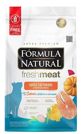 Formula Natural Life Gatos Castrados Salmão 10kg