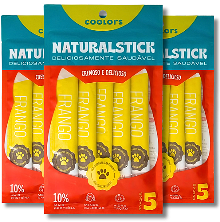Natural Stick Coolors Frango 75g (5 unidades)