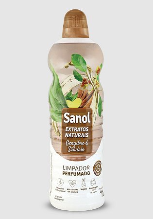 Limpador Perfumado Extratos Naturais 1L - Gengibre/Sândalo
