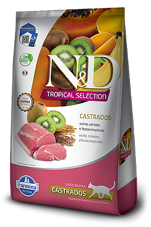 N&D Tropical Selection Gatos Castrados Suino 7kg