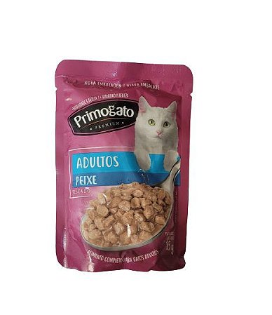 Sache Primogato Gatos Adultos Peixe 85g