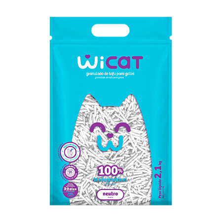 Areia Granulado Tofu Wicat Neutro 2,1kg