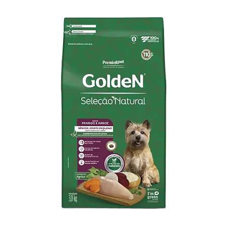 Golden Seleção Natural Cães Senior Raças Pequenas 3kg