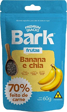 Bifinho Bark Banana/Chia/Carne 60g