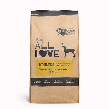 All Love Cães Adultos All Breeds Frango/Chia/Cenoura/Azeite