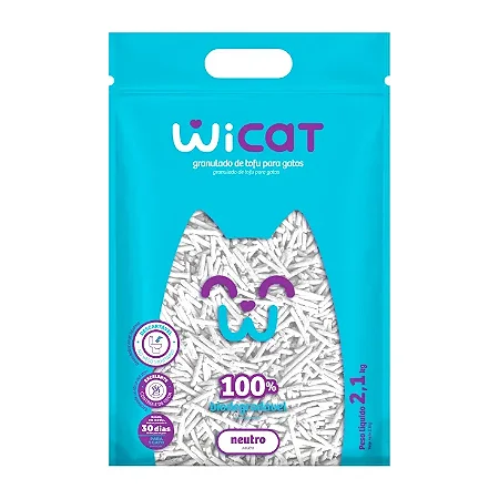 Areia Granulado Tofu Wicat Neutro 2,1Kg