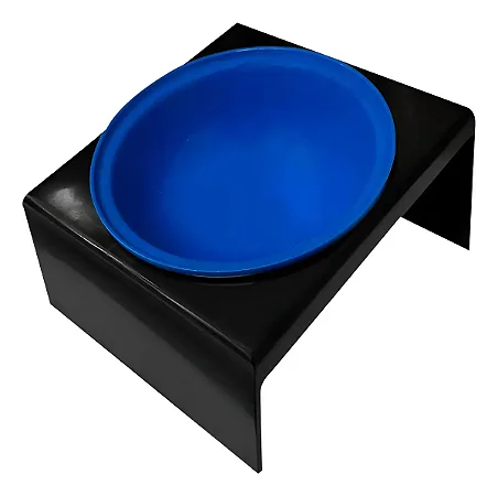 Comedouro Elevado 250ml - Azul