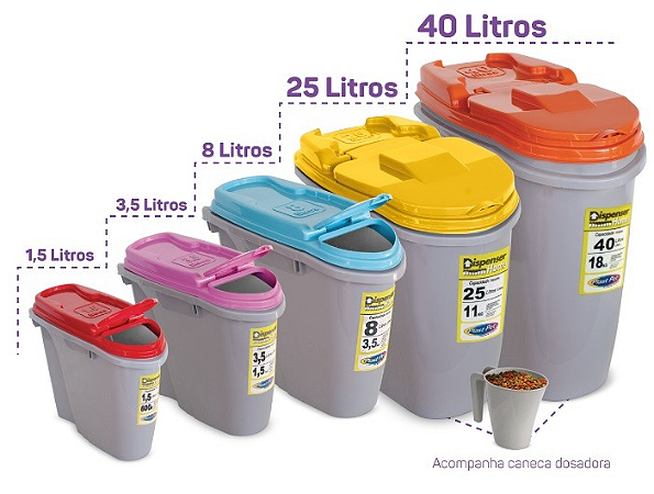 Porta Ração Dispenser Home 8L