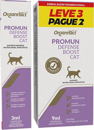 Organnact Promun Defense Boost Cat 3ml - VAL. 21/10/2026