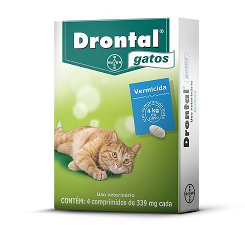 Drontal Gatos c/ 4 comprimidos
