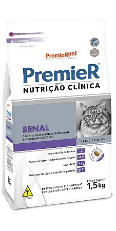 Premier Nutrição Clinica Gatos Renal 1,5kg