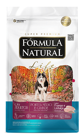 Formula Natural Life Cães Adultos Raças Medias/Grandes 15kg