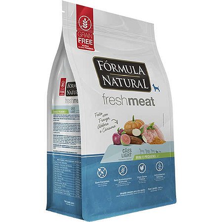 Formula Natural Fresh Meat Cães Adultos Light Raças Mini/Pequenas 7kg