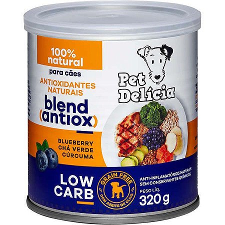 Petdelicia Cães Low Carb Blend Antiox 320g