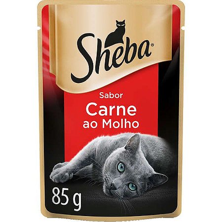 Sache Sheba Gatos Adultos Carne ao Molho 85g