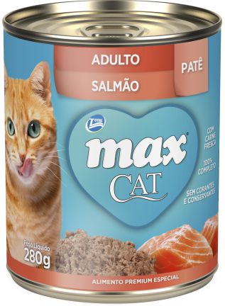 Max Gatos Adultos Pate Salmão 280g