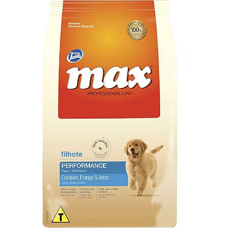 Max Professional Line Cães Filhotes Cordeiro/Frango/Arroz 20kg