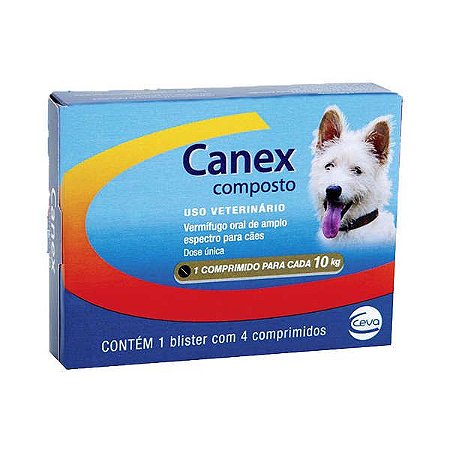 Canex Composto (10kg) c/ 4 comprimidos