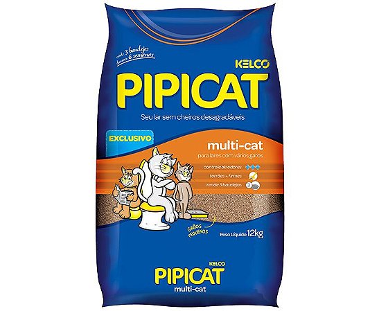 Areia Granulado Pipicat Multicat 12kg