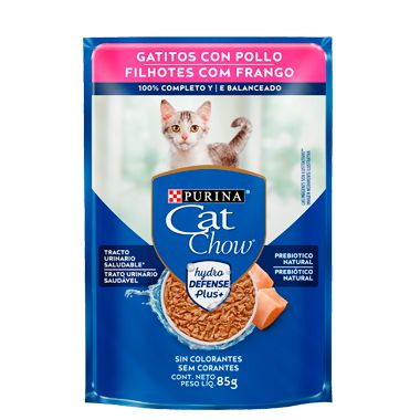 Sache Cat Chow Gatos Filhotes Frango ao Molho 85g