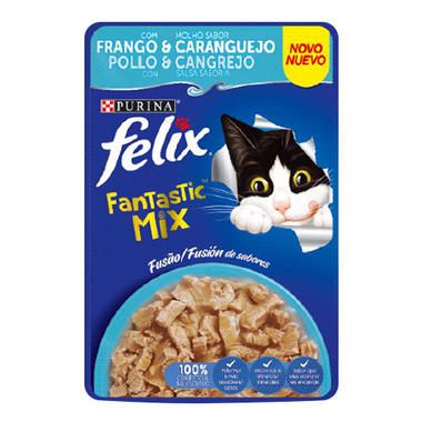 Sache Felix Fantastic Mix Frango/Caranguejo 85g