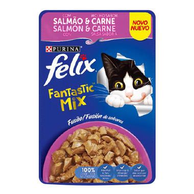 Sache Felix Fantastic Mix Salmão/Carne 85g