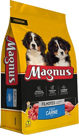 Magnus Cães Filhotes Carne 10kg