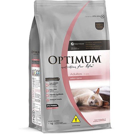 Optimum Gatos Adultos Carne 3kg