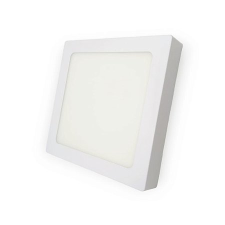 Plafon Led Quadrado Sobrepor 12W 17X17 3000K Bivolt