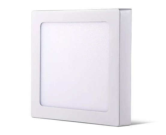 Plafon Led Quadrado Sobrepor 25W 30x30 3500K Bivolt