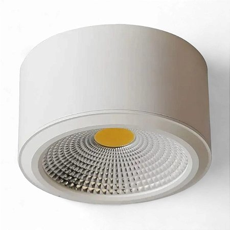 Spot Redondo Sobrepor Branco 10W 3000K Bivolt 7146