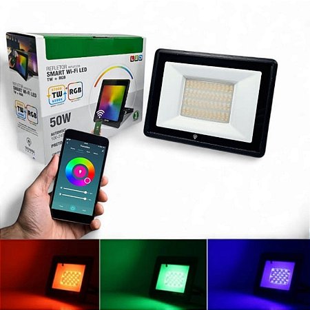 Refletor Smart RGB 50W Wi-Fi  IP65