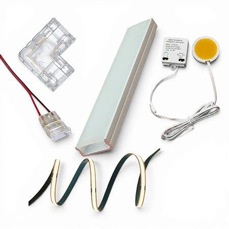 Kit 1 Metro Perfil Led Com Sensor Touch 127V 3000K