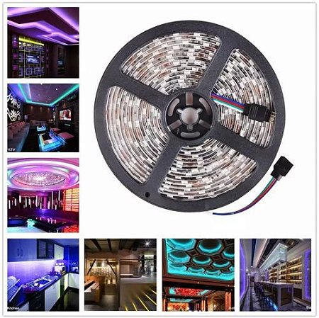 FITA DE LED 3528 RGB ROLO 5MTS 12V