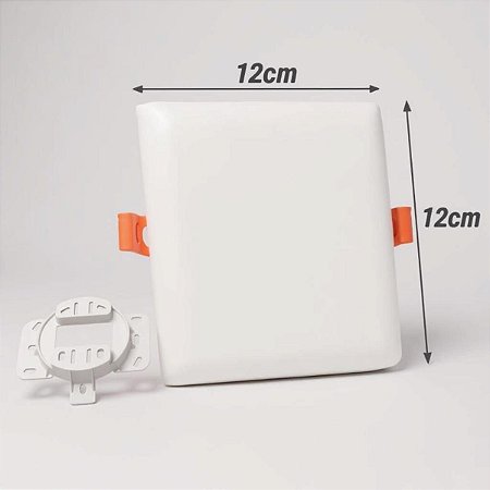 Plafon Borda Infinita Quadrado 2X1 Embutir ou Sobrepor 15W 6500K HM38155