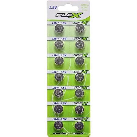 Pilha Alcalina 1,5V Bateria Botão Cartela com 14 Unidades