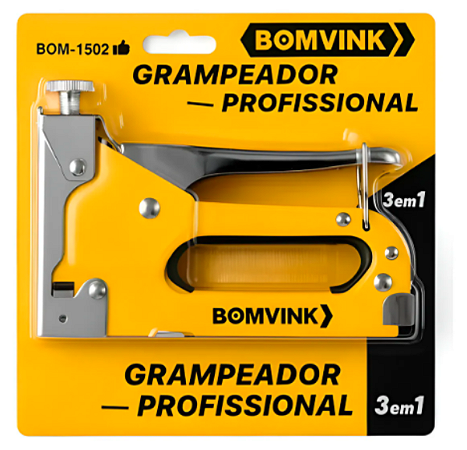 Grampeador Manual Profissional 3 em 1