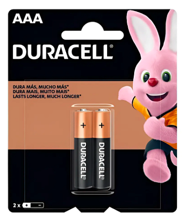 Pilha AAA Duracell Com 2 unidades