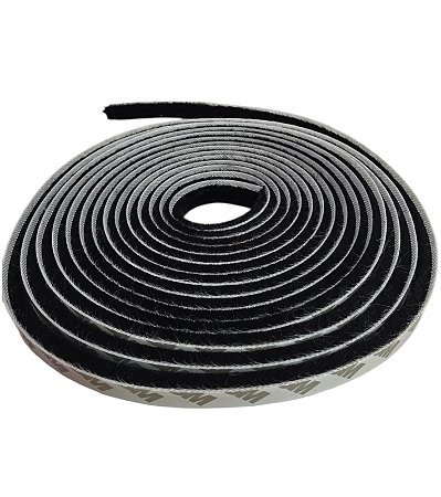 Fita de Vedação com Pelos para Portas e Janelas 11mmx5m