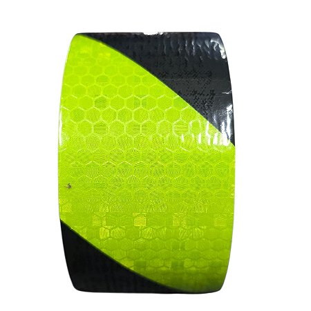 Fita de Sinalização Refletiva 50mmx5m Verde e Preto
