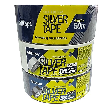 KIT 3 rls Fitas Duct Tape 3 cores 48mmX50m