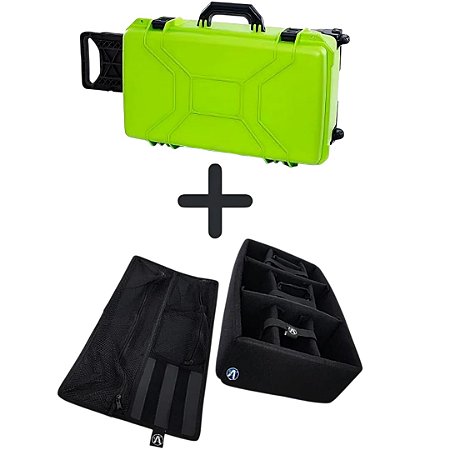 Patola MP055 Verde Fluorescente com Kit Divisórias e Estojo ATM