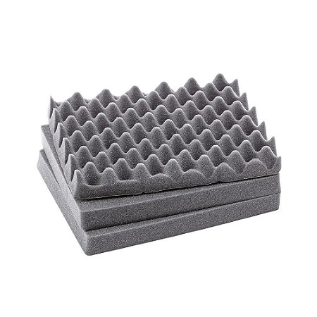 Espuma Serrilhada Para Case MP0033 Cinza Escuro