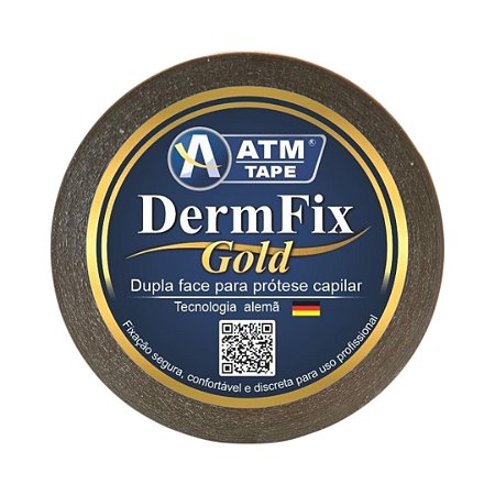 Fita Dupla Face Para Prótese Capilar 25mmx50m DermFix Gold ATM TAPE