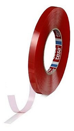 Fita Dupla Face Poliéster Vermelha Tesa 4965 1rl 20mmx50m