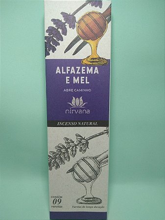 Incenso Natural Alfazema e Mel - 9 varetas