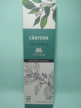 Incenso Natural Cânfora - 9 varetas